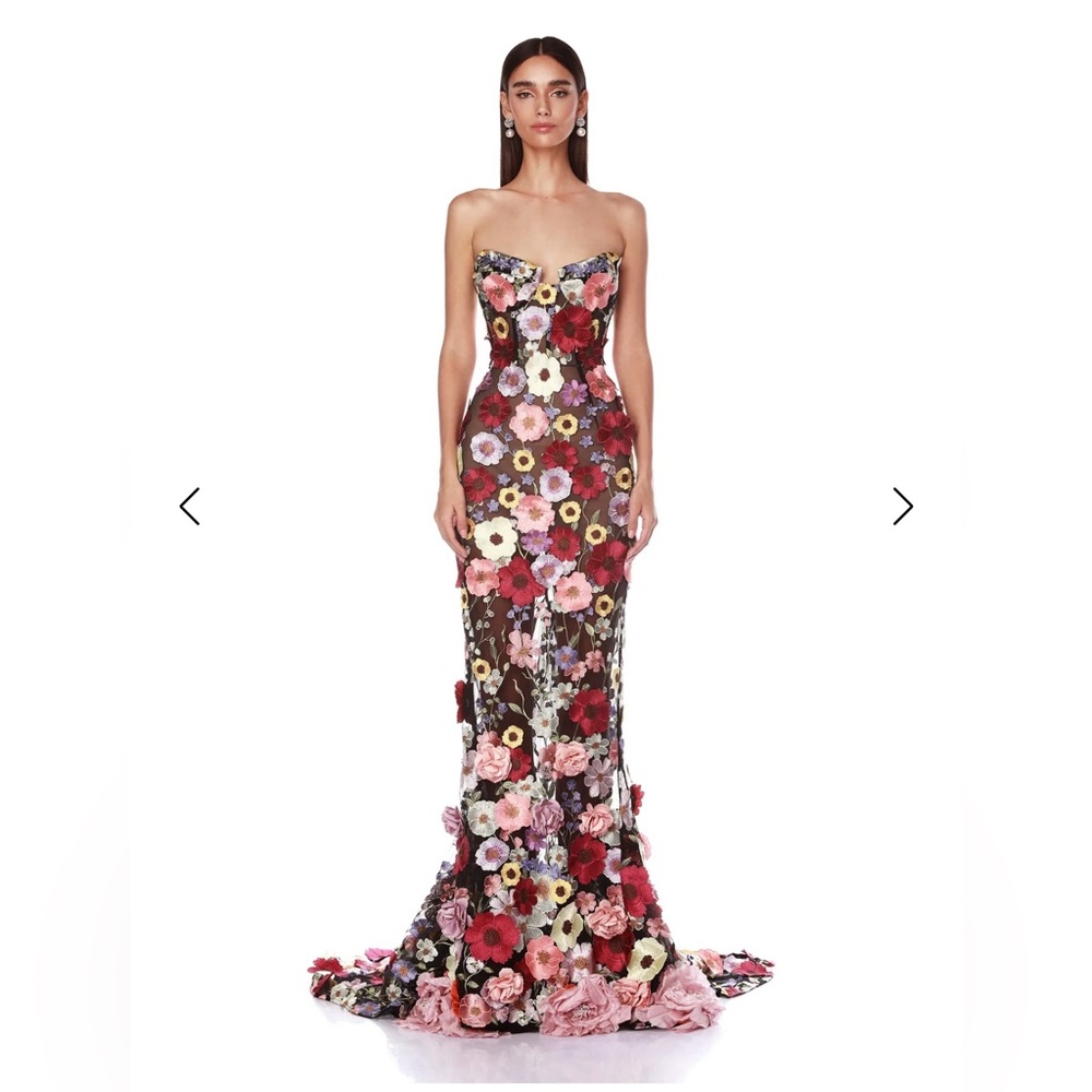 Bronx and Banco Jasmine multi floral gown size XL new with tags